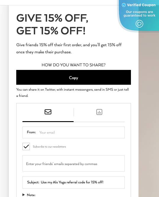 25% Off Alo Yoga Coupons &amp; Discount Codes - February 2025