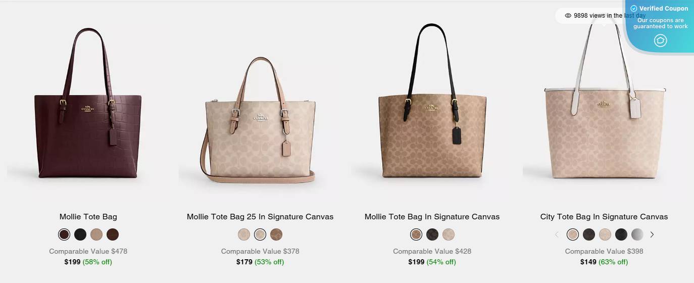20 Off Coach Outlet Coupons & Promo Codes January 2025