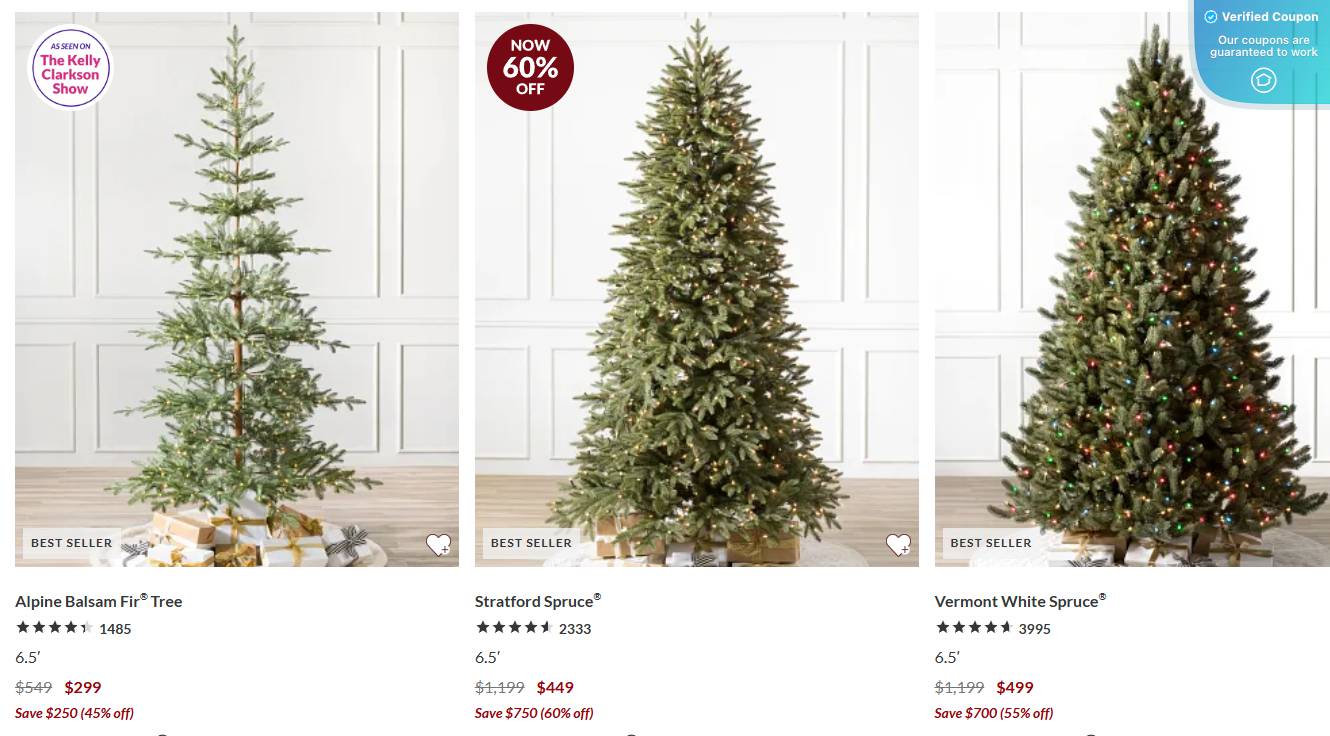 20% Off Balsam Hill Coupons & Coupon Codes - January 2025 - Coupon Codes Balsam Hill Christmas Trees