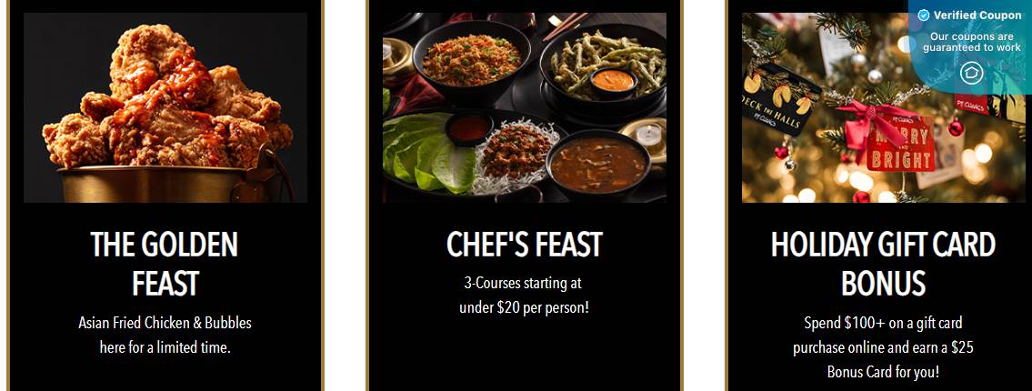 PF Changs Coupons: Save $10