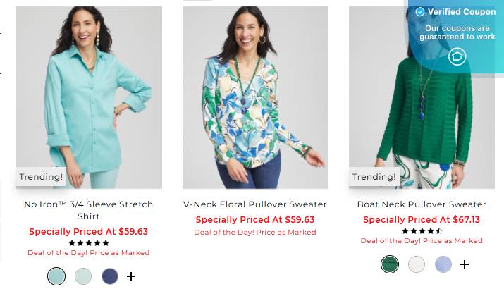 20% Off Chico's Coupons & Promo Codes - January 2025