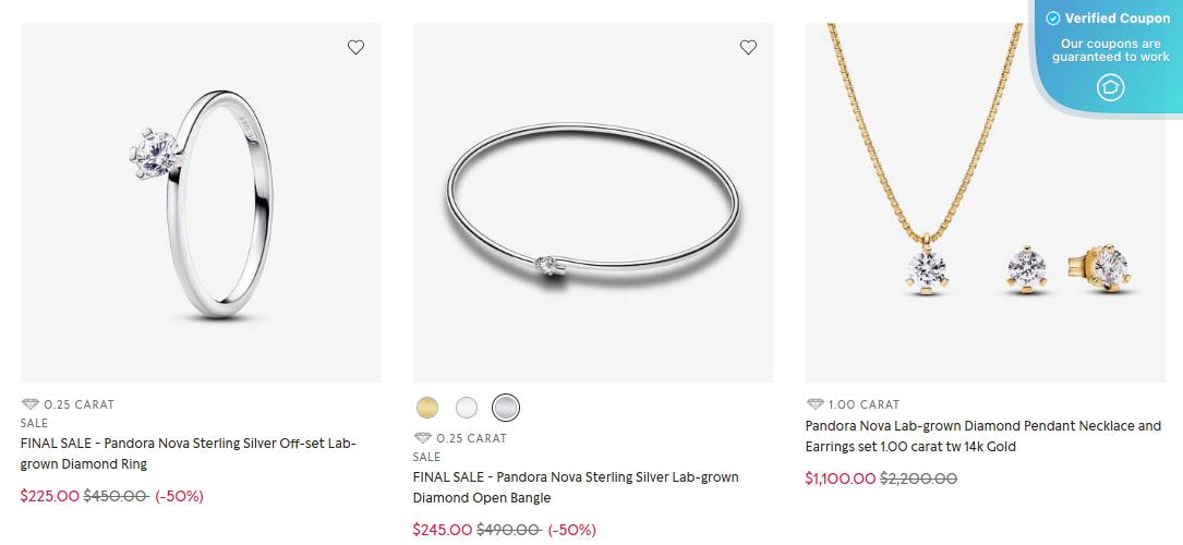50% Off Pandora Jewelry Coupons & Coupon Codes - January 2025