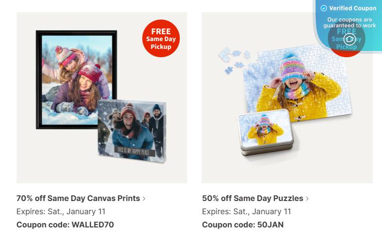 50 Off Walgreens Photo Coupons & Coupon Codes January 2025