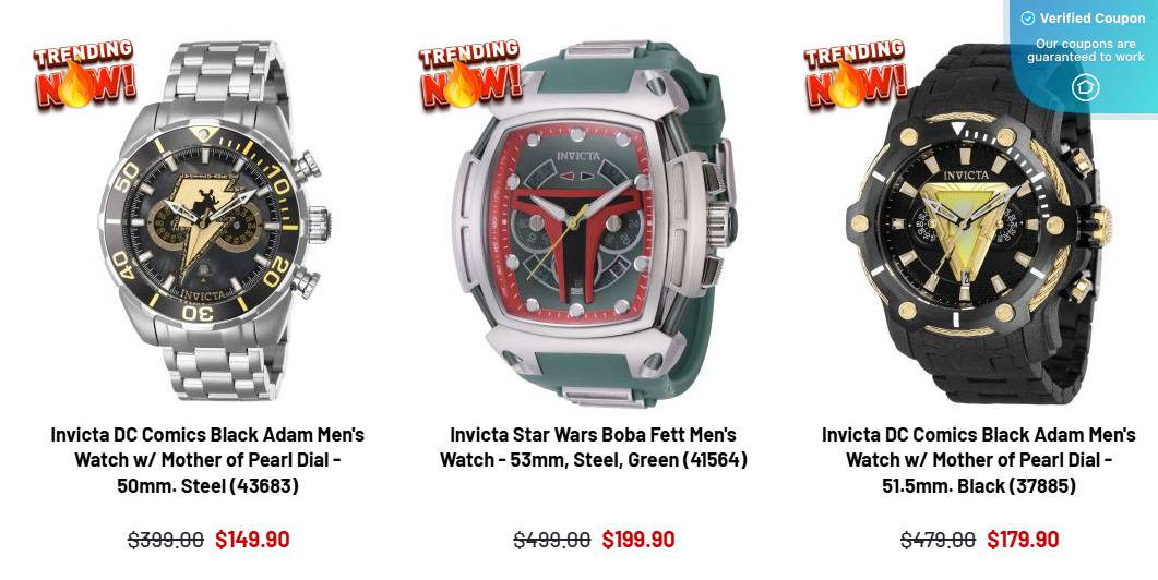 20 Off Invicta Coupons & Promo Codes January 2025