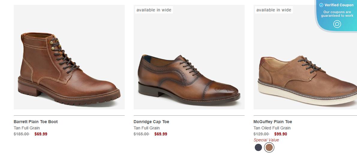 johnston and murphy outlet coupon
