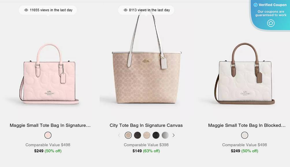 20 Off Coach Outlet Coupons & Promo Codes January 2025