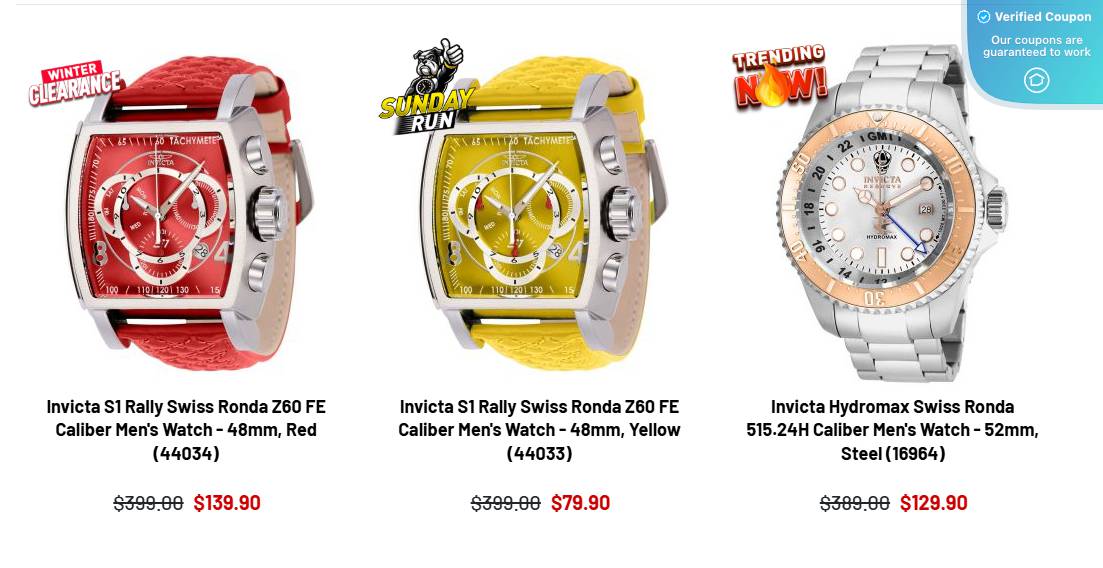 30 Off Invicta Coupons & Promo Codes February 2025