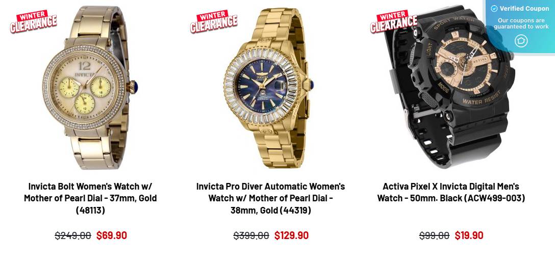 30 Off Invicta Coupons & Promo Codes February 2025