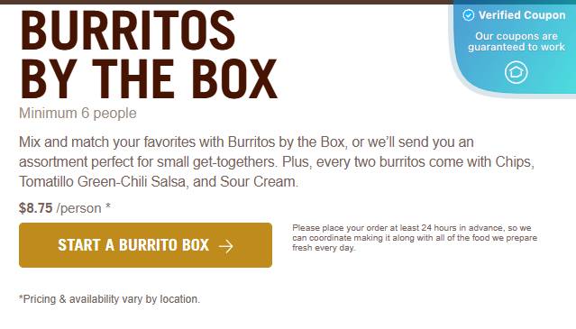 10% Off Chipotle Coupons & Coupon Codes - March 2025