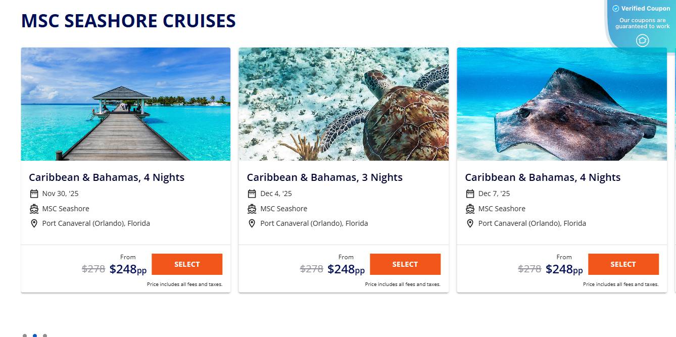 50% Off MSC Cruises Coupons & Coupon Codes - March 2025