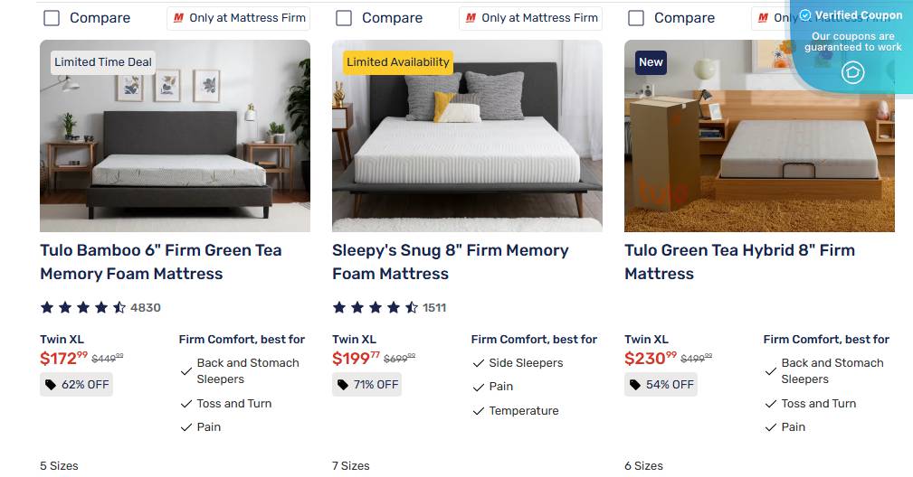 50 Off Mattress Firm Coupons Promo Codes February 2025