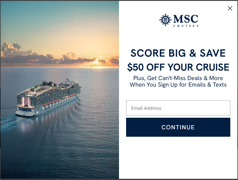50% Off MSC Cruises Coupons & Coupon Codes - March 2025
