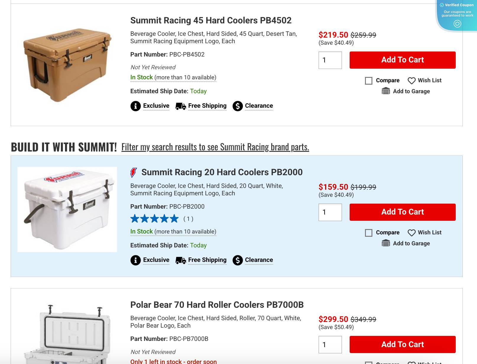 50% Off Summit Racing Coupons & Promo Codes - March 2025