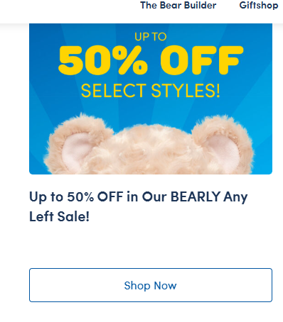 30% Off Build-A-Bear Coupons - March 2025