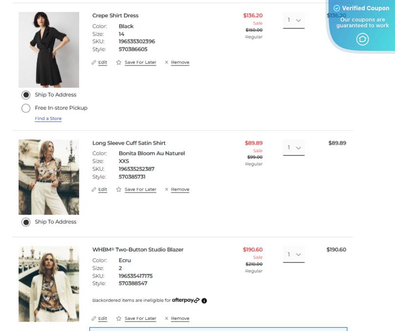 25 Off White House Black Market Coupons & Promo Codes March 2025