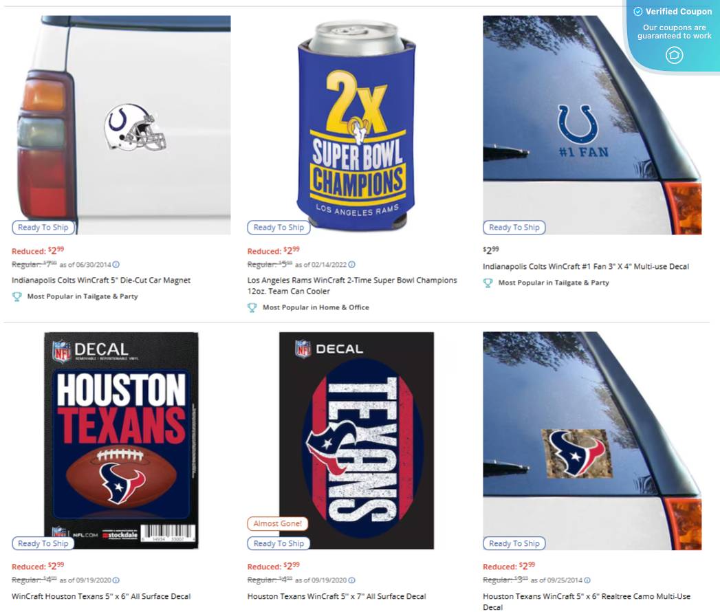 25% Off NFL Shop Coupons & Coupon Codes - March 2025