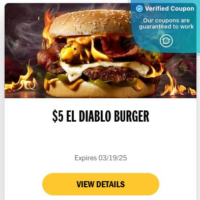 25% Off Carl's Jr Coupons & Coupon Codes - March 2025