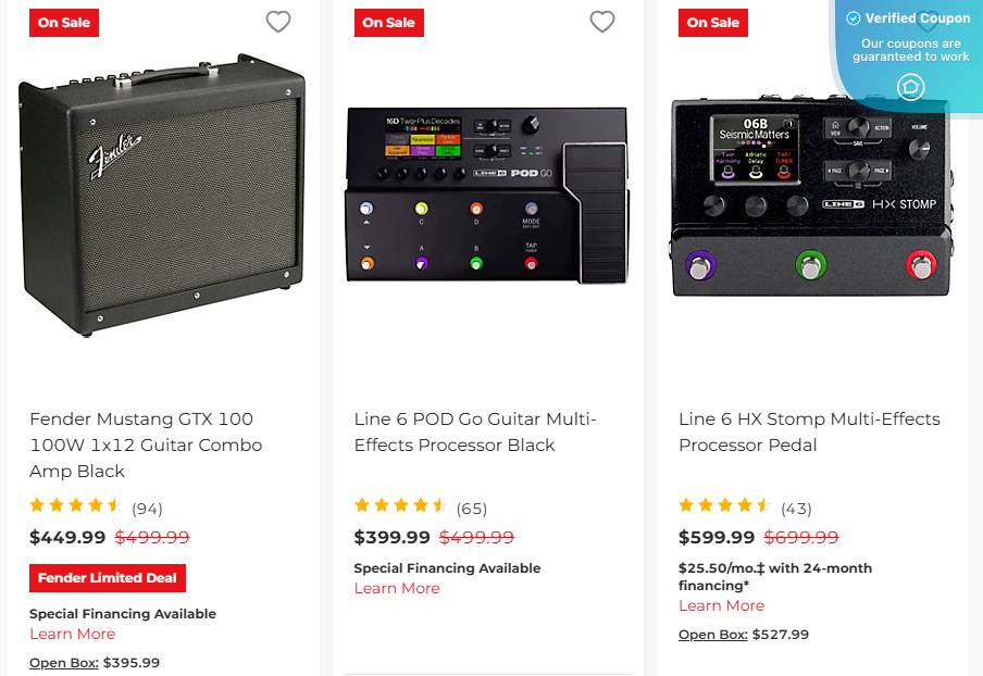 10% Off Guitar Center Coupons &amp; Coupon Codes - March 2025