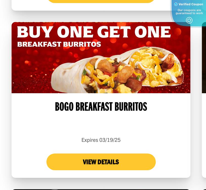 25% Off Carl's Jr Coupons & Coupon Codes - March 2025