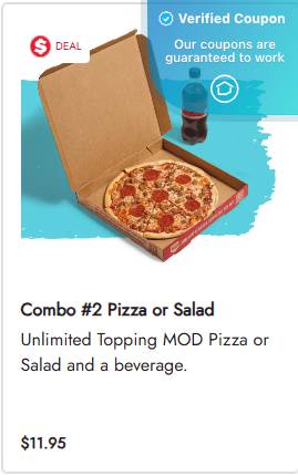 Mod pizza promo code discount