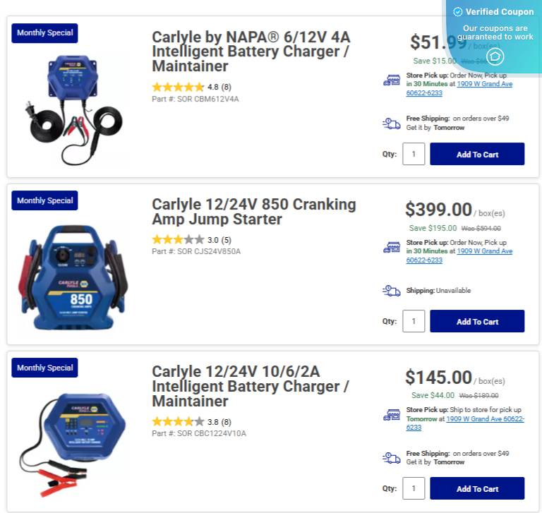 50% Off NAPA Coupons &amp; Coupon Codes - March 2025