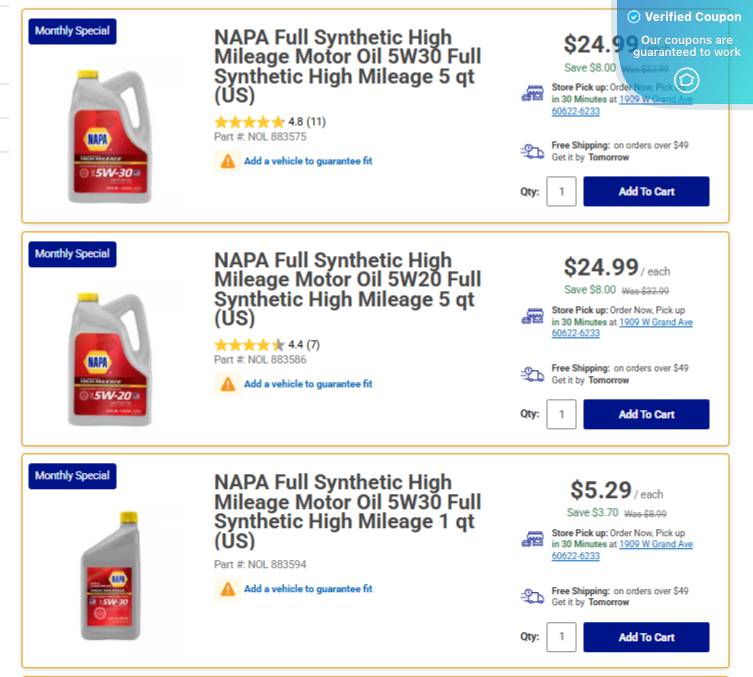 50% Off NAPA Coupons &amp; Coupon Codes - March 2025