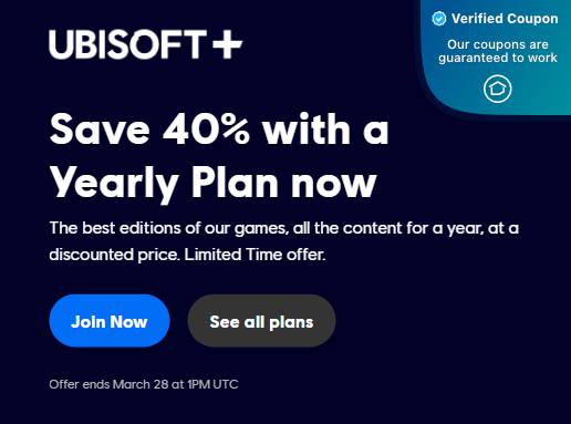 Ubisoft Coupons & Promo Codes for March 2025: 20% Off