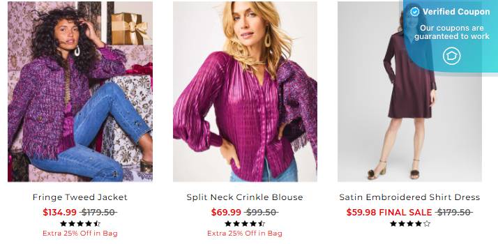 25% Off Chico's Coupons &amp; Promo Codes - April 2025