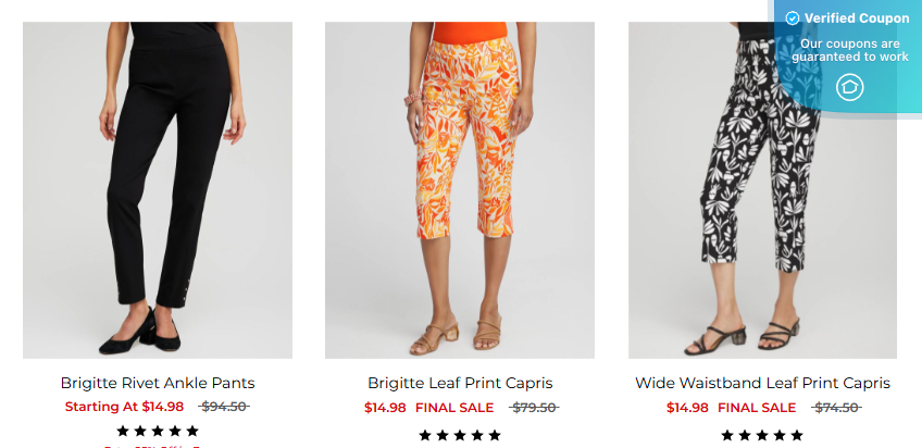 25% Off Chico's Coupons &amp; Promo Codes - March 2025