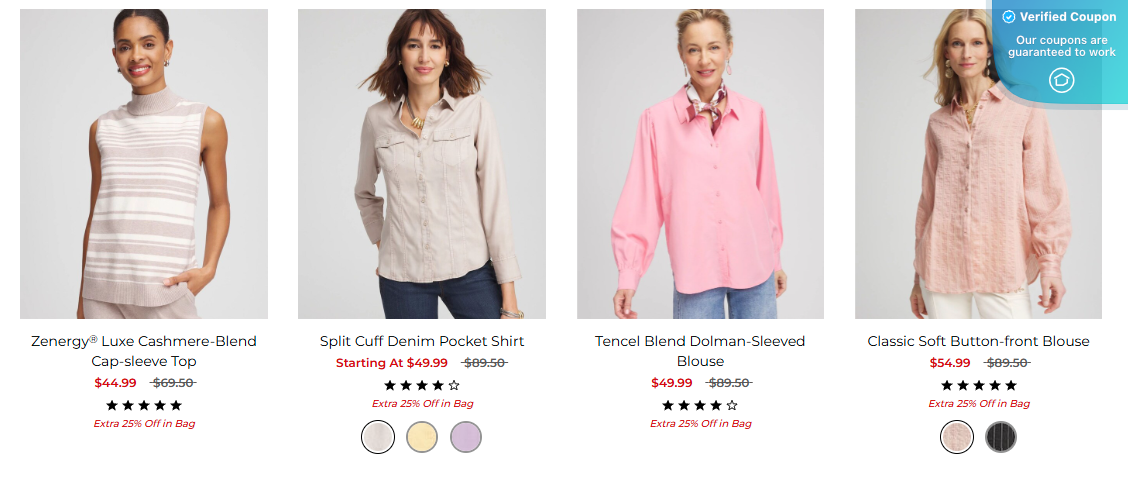 25% Off Chico's Coupons &amp; Promo Codes - April 2025