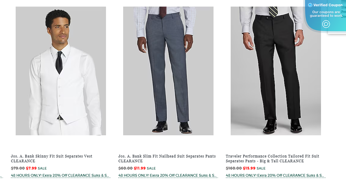20% Off Jos A Bank Coupons &amp; Promo Codes - April 2025