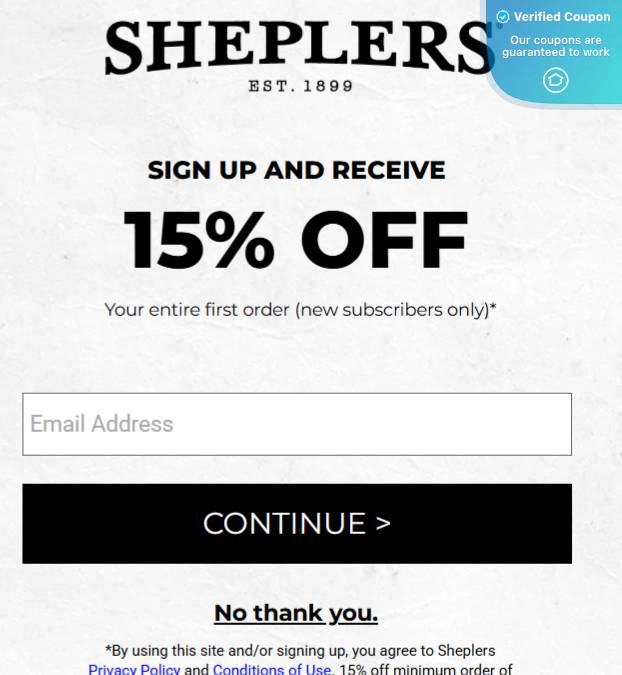 70 Off Sheplers Coupons & Promo Codes April 2025