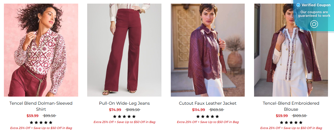 25% Off Chico's Coupons &amp; Promo Codes - April 2025