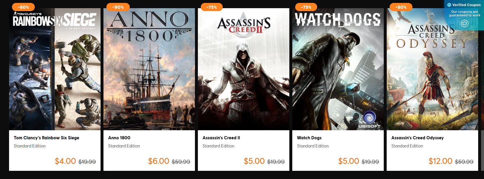 Ubisoft Coupons & Promo Codes for April 2025: 20% Off