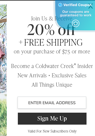 20% Off Coldwater Creek Coupons &amp; Promo Codes - April 2025