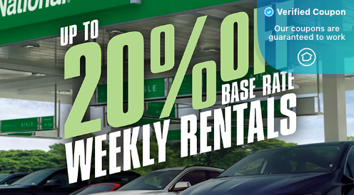 20% Off National Car Rental Coupons Discount Codes April 2025
