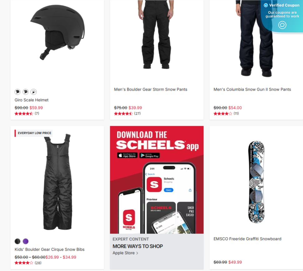 50% Off Scheels Coupons &amp; Discounts + 4% Cash Back - April