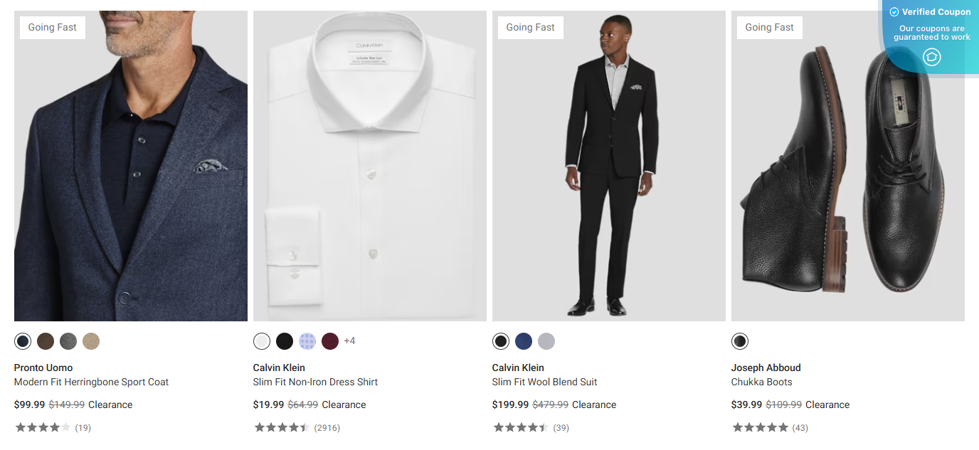 20 Off Men's Wearhouse Coupons & Promo Codes May 2025