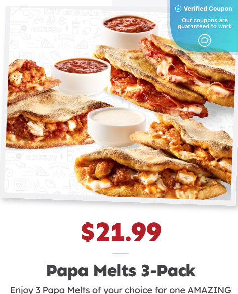 30% Off Papa Gino's Coupons &amp; Promo Codes - April 2025