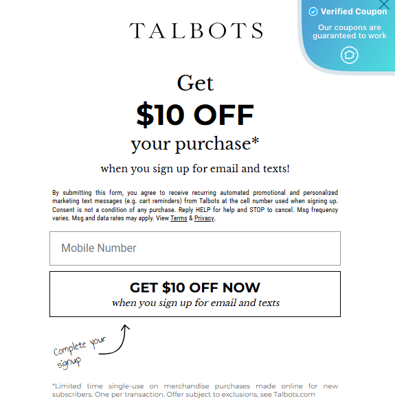 40% Off Talbots Coupons &amp; Promo Codes - May 2025