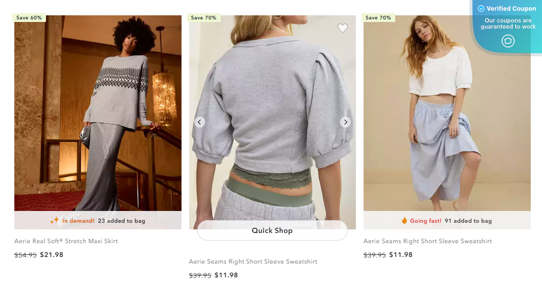 35% Off Aerie Coupons &amp; Promo Codes - May 2025