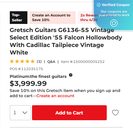 10% Off Guitar Center Coupons &amp; Promo Codes - April 2025