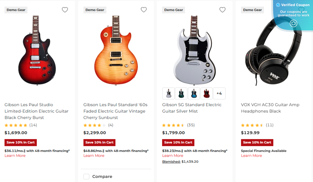 10% Off Guitar Center Coupons &amp; Promo Codes - May 2025