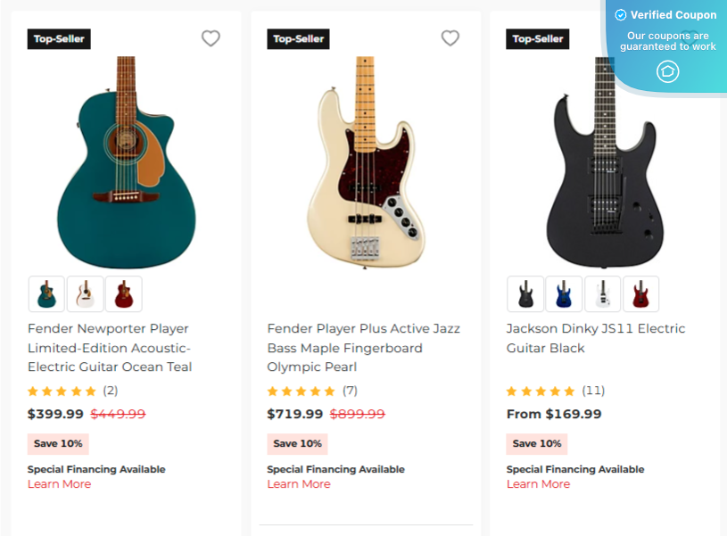 10% Off Guitar Center Coupons &amp; Promo Codes - May 2025