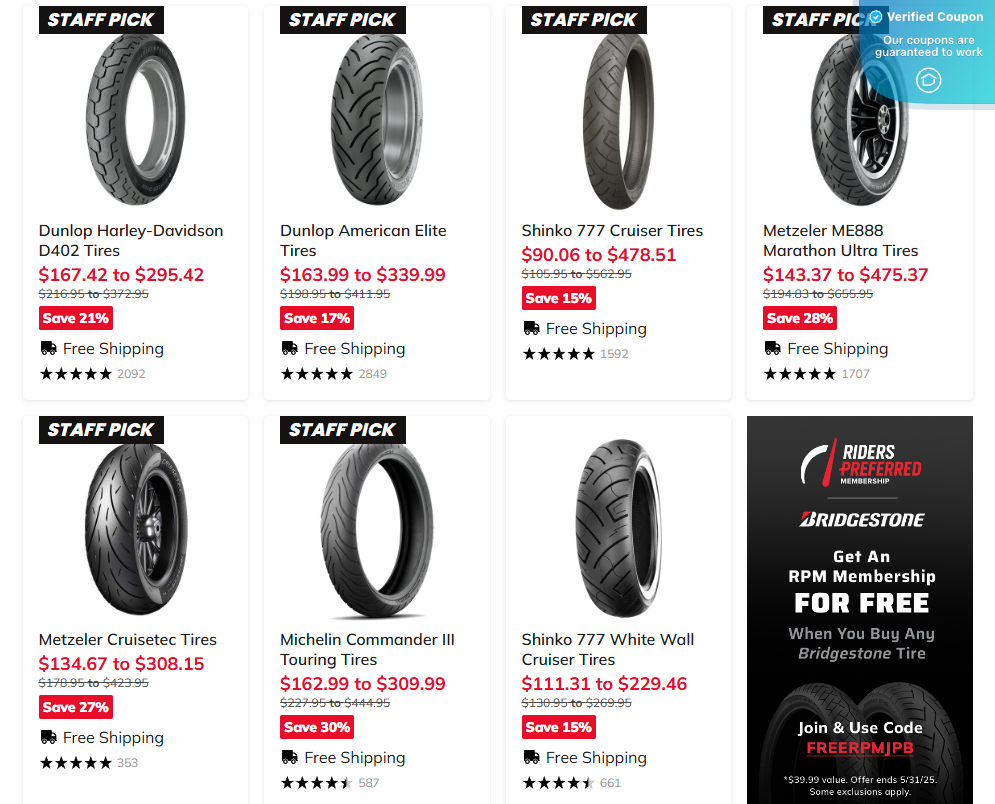 25 Off J&P Cycles Coupons & Promo Codes June 2025