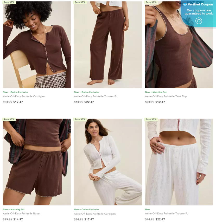 70% Off Aerie Coupons &amp; Promo Codes - May 2025