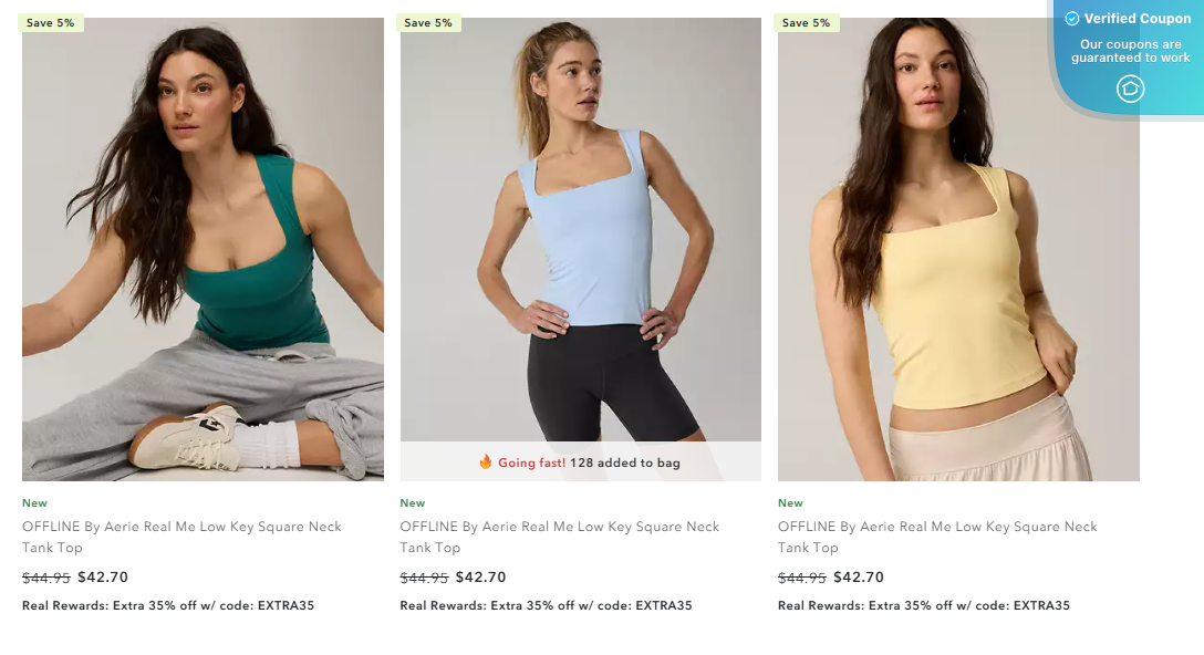 70% Off Aerie Coupons &amp; Promo Codes - May 2025