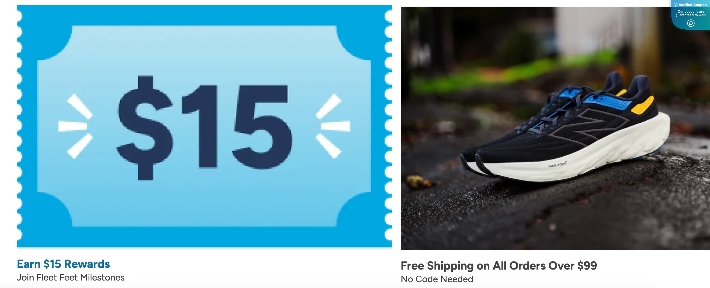$15 Off Fleet Feet Coupons &amp; Discount Codes - June 2025