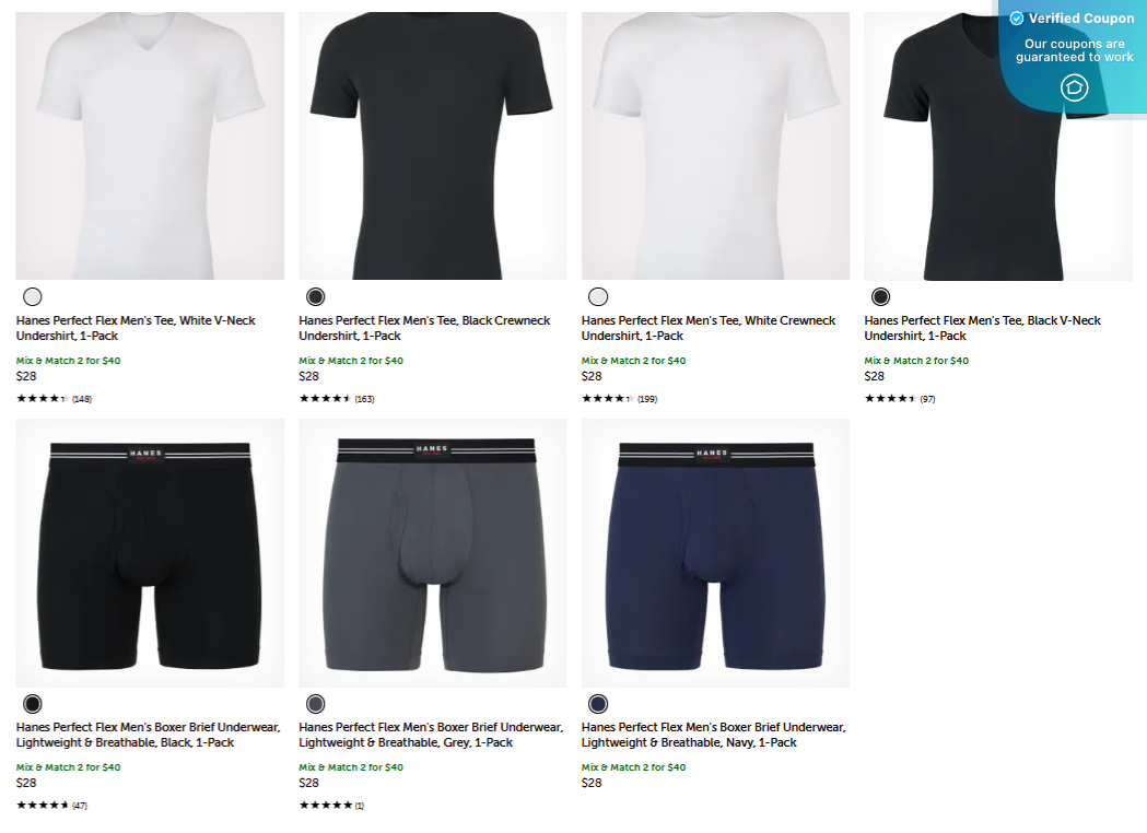 15% Off Hanes Coupons &amp; Promo Codes - June 2025