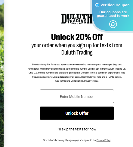 25% Off Duluth Trading Coupons &amp; Promo Codes - June 2025
